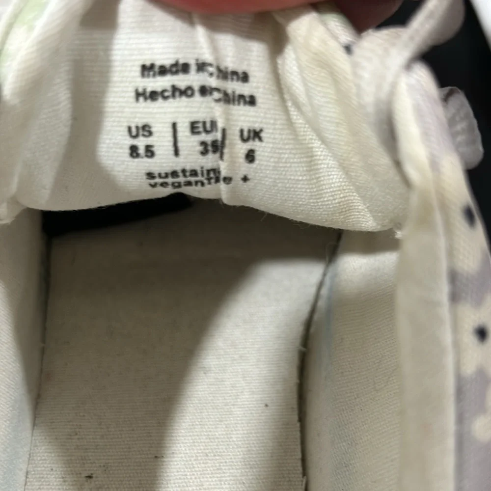 Call it spring vegan floral  sneakers GUC size 8.5